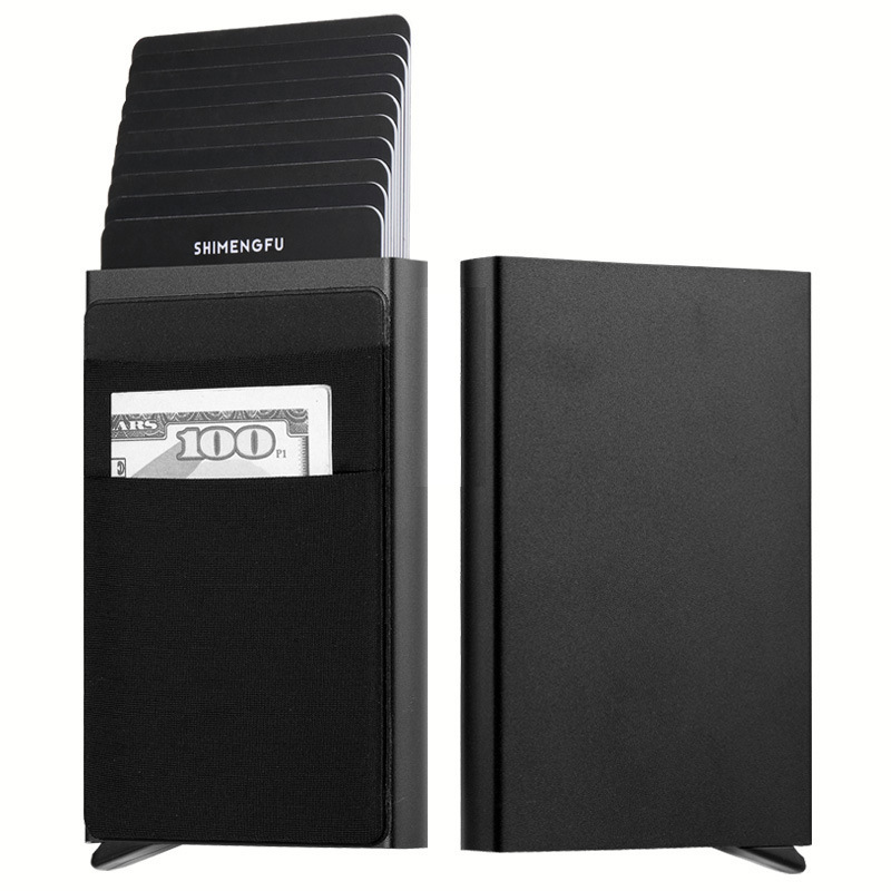 Manufacturer's Anti-Theft Metal Card Holder Men's Wallet Bank Card Holder Women's Card Case Business Card Box Cross-Border Hot Item 124