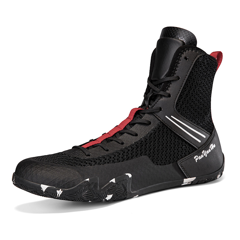 Boxing Shoes for Men and Women, Fighting Shoes, Wrestling Shoes, Short Wrestling Boots, Long Boots, Tendon Soles, Wear-Resistant Soles, Fighting Boxing Shoes