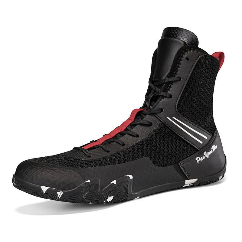 Боксерская обувь для мужчин и женщин, боевая обувь, борцовская обувь, короткие борцовские ботинки, длинные ботинки, сухожильные подошвы, износостойкие подошвы, боевая боксерская обувь.
