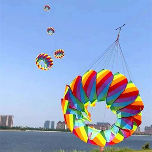 New Lotus Tail Kite Pendant Soft Breeze Easy to Fly Three-Dimensional Tube Tail Foreign Trade Cross-Border Weifang Kite