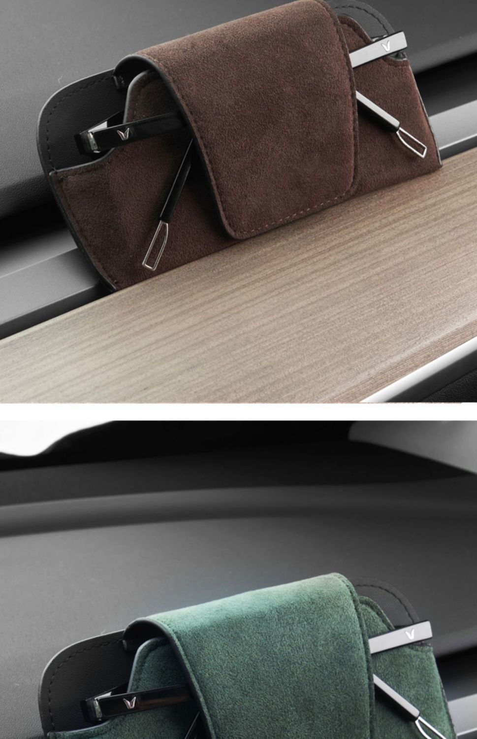 New Car Sun Visor Sunglasses Case Holder Car Sunglasses Storage Clip Car Supplies Full Car Glasses