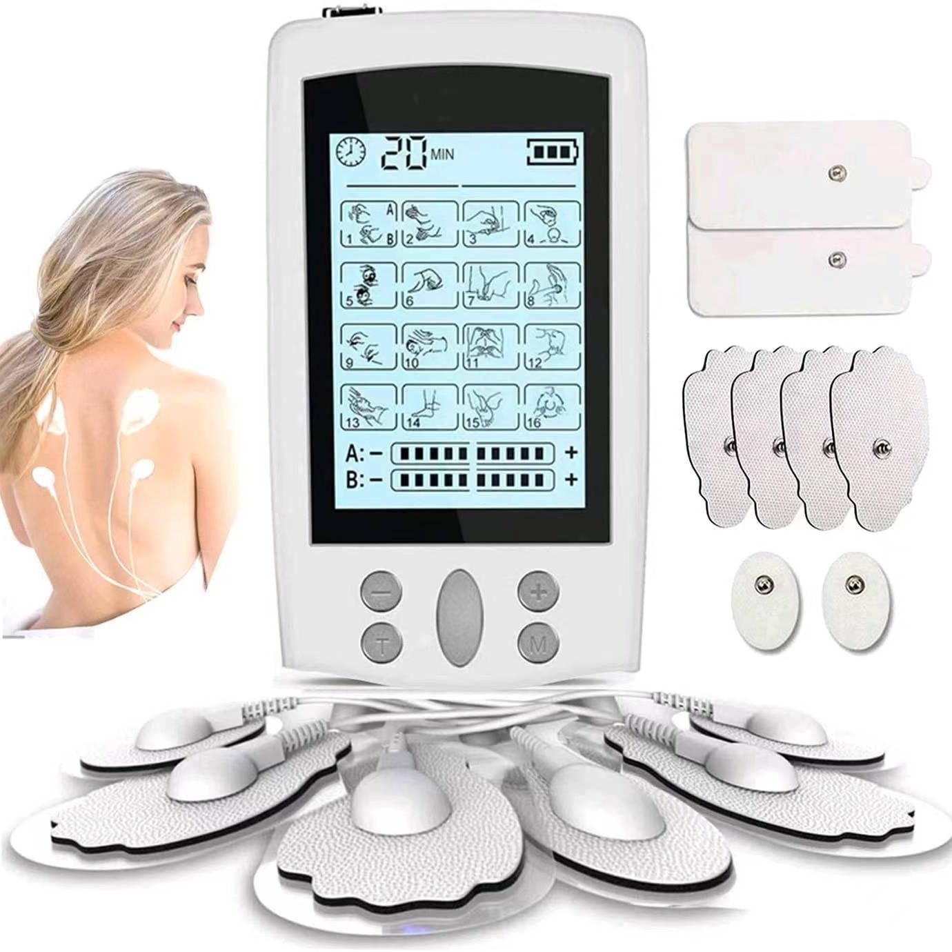 Amazon en stock FDA masajeador multifuncional TENS dispositivo de fisioterapia meridiana EMS portátil de hombro y cuello masajeador