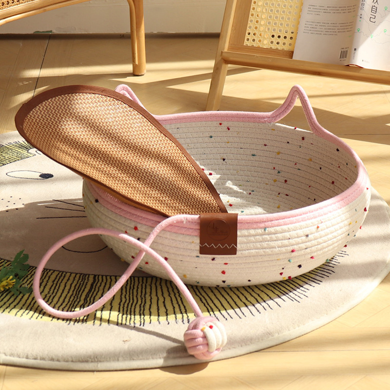 컬러풀한 폼폼 - 핑크색 장난감 공 + 매트