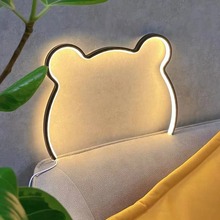 跨境出口儿童房间创意温馨LED护眼小熊灯创意小夜灯USB插电床头灯