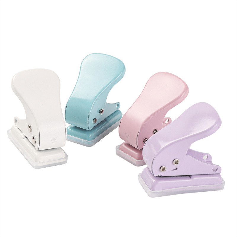Punzonadora Kedeyou 92A2 Punzonadora para estudiantes Máquina perforadora de papel manual Mini perforadora de hojas sueltas de un solo orificio