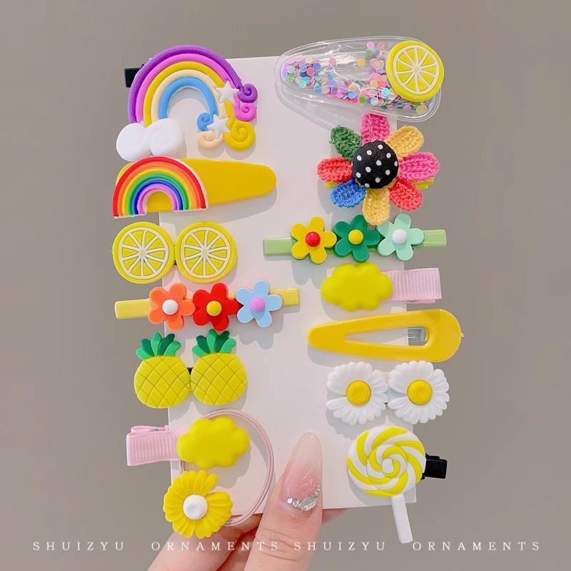 Horquilla de los niños bebé no duele el abrigo del pelo flequillos rotos horquilla tocado niña bebé clip pelo accesorios