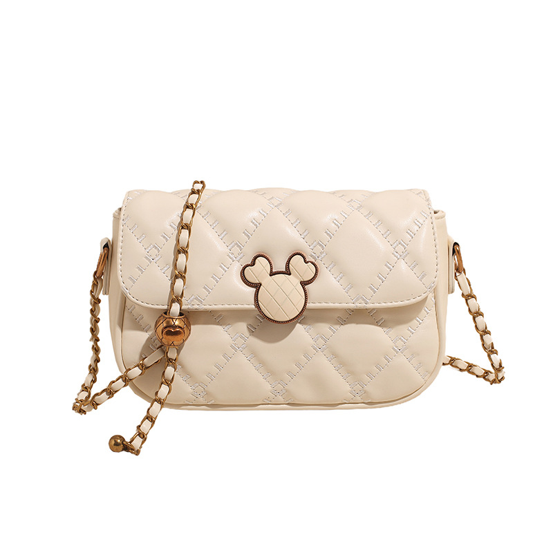 Popular bolso de cadena de diamantes de fuego súper caliente femenino 2025 nuevo bolso de axila de un solo hombro de moda salvaje bolso cuadrado pequeño de alta gama