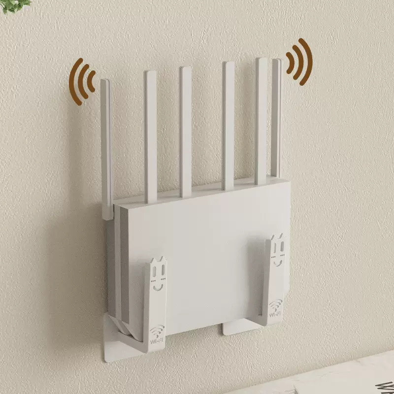 路由器放置架wifi墙壁电视挂墙上机顶盒置物收纳盒免打孔托架支架