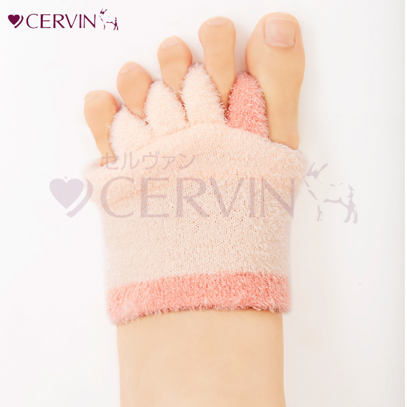 CERVIN Toe Correction Yoga Socks Thumb Outer Turn Half Socks Five Finger Socks Size Toenail Fingers