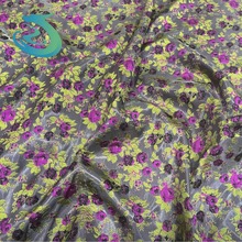 复古花朵提花面料女装连衣裙箱包装饰布料家纺织锦缎大提花色织