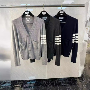 High Quality TB Factory Direct Early Spring New Four-button Cashmere Cardigan Men's and Women's Upper Body Fashion Simple Trend
