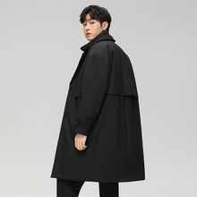 鹅绒羽绒服男士2025冬季新款中长款风衣加厚保暖休闲假两件外套潮