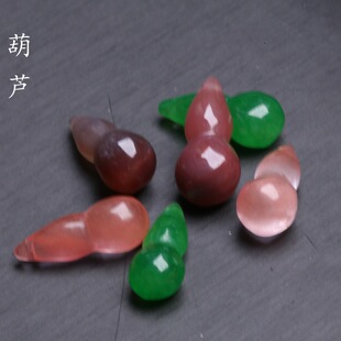 10x22mm natural South red agate gourd pendant DIY bracelet necklace accessories