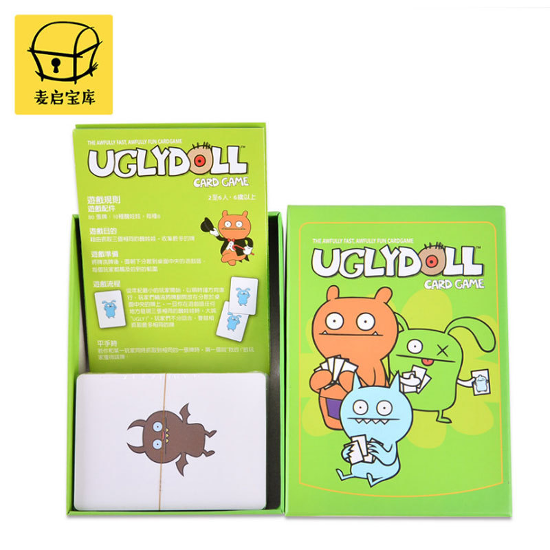 Children's Educational Toys board game Ugly Doll eight-treasure biscuit parent-child educational exchange Chinese board game card