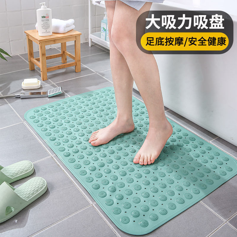 In-Stock Pvc Bathroom Non-Slip Mat, Anti-Fall Hotel Bathroom Massage Floor Mat, Thickened Foot Mat, Water-Resistant, Eco-Friendly, Odorless