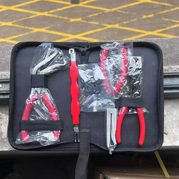 Black set, bag with zipper, pack