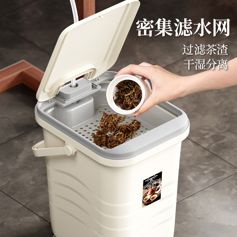 新しい中国式のお茶のバケツのお茶のバケツの廃バケツの茶道の茶器の部品の桶の茶器の部品の茶台はバケツを迎えます。|undefined