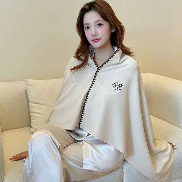 Extended Postpartum Shawl for Pregnant Women, Maternity, Postpartum Breastfeeding Shoulder Cape, Spring Pure Cotton Shoulder Protector Vest