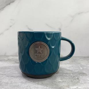 Factory supply ceramic mug lid Cup office coffee cup household water Cup wholesale custom LOGO