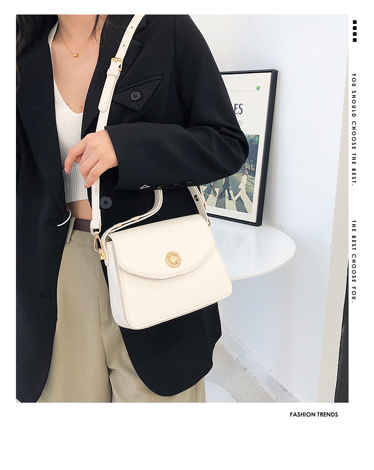 2023 Niche Design New Women's Bag High-end Pure Color Handbag All-match Small square bag ladies shoulder Messenger bag_voghion.com