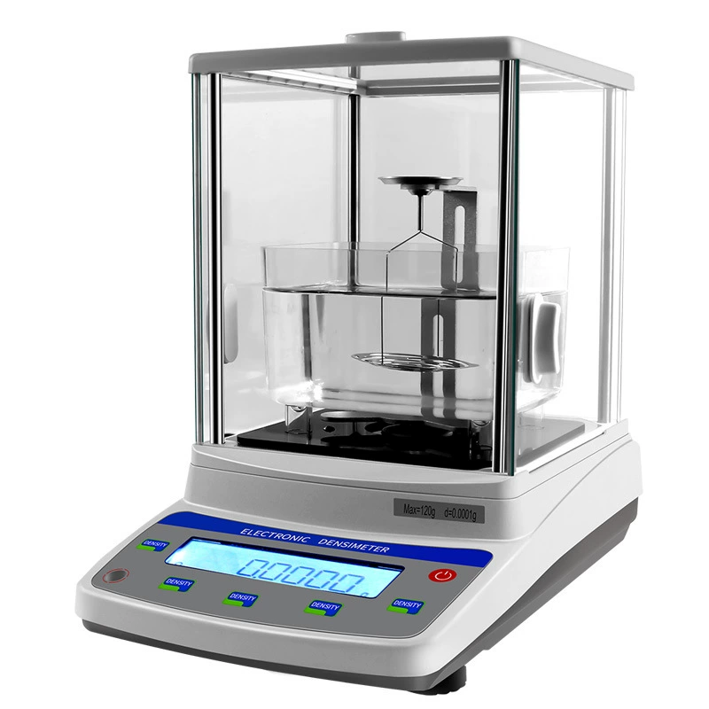 Высокоточный измеритель плотности твердого тела XF-120MD измеритель удельного веса продуктов порошковой металлургии Цифровой дисплей баланс плотности