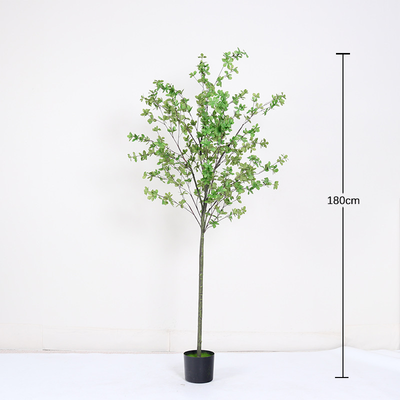 Simulación de plantas verdes de alto nivel de lujo ligero de plantas falsas biónicas interiores maceta sala de estar decoración paisajística de aterrizaje image 9
