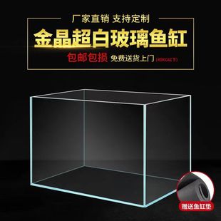 Amphibious Ecological Tank Ultra-White Tank Gold Crystal Glass Fish Tank Small Micro Landscape Rainforest Tank Turtle Landscaping Tank New