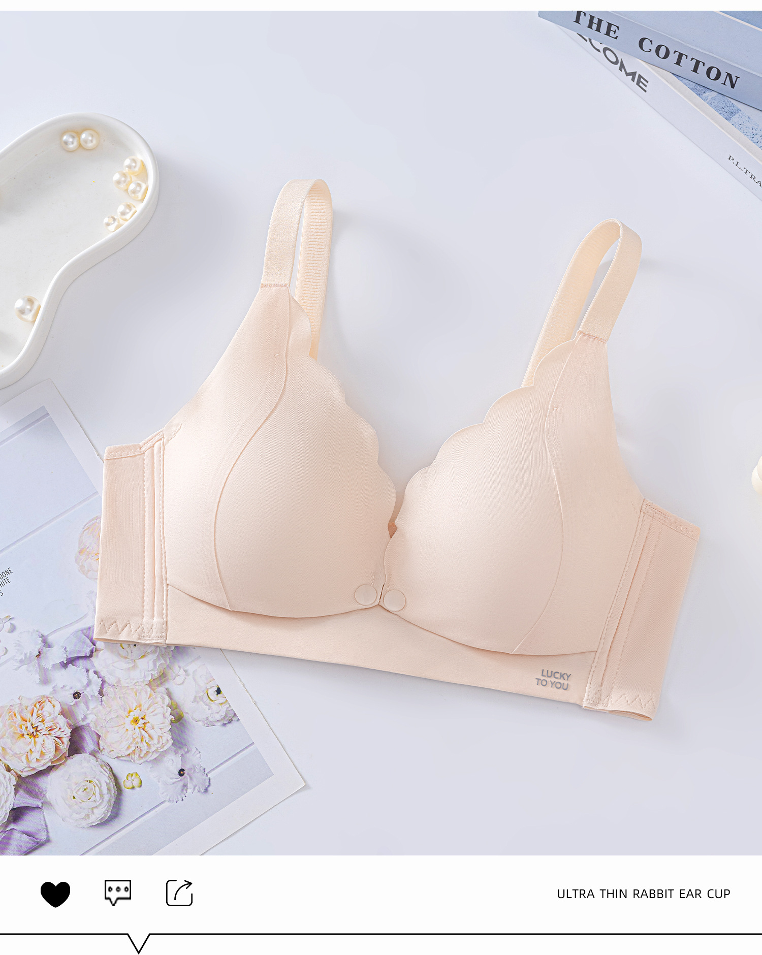 Venta directa de fábrica comercio electrónico transfronterizo Sudeste de Asia Vietnam Tailandia damas sin costuras sujetador de recogida lateral cómodo