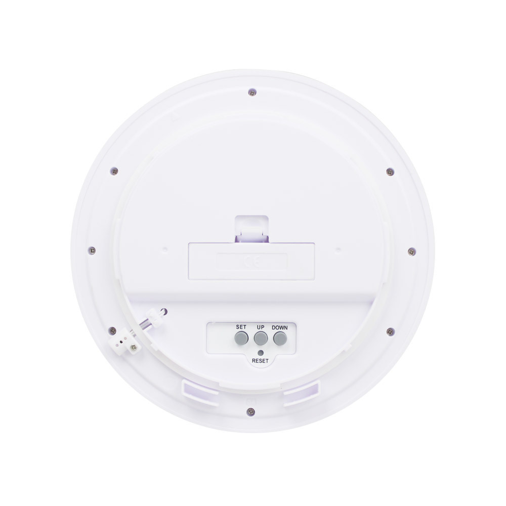 Reloj de succión transfronterizo impermeable temperatura baño reloj inglés electrónico digital Reloj moda Hotel redondo Reloj de pared