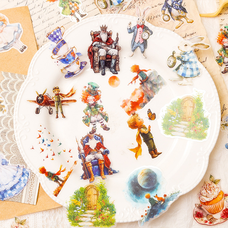 Fantasy Journey Series Little Prince Theme Pet Paquete de pegatinas de cuenta manual de bricolaje Pegatinas de material de decoración de cuenta manual