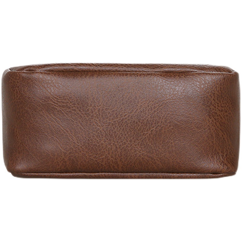 Bolso de hombre pu bolso de hombro de negocios ocio móvil cambio bolso de negocios multicapa bolso de mediana edad