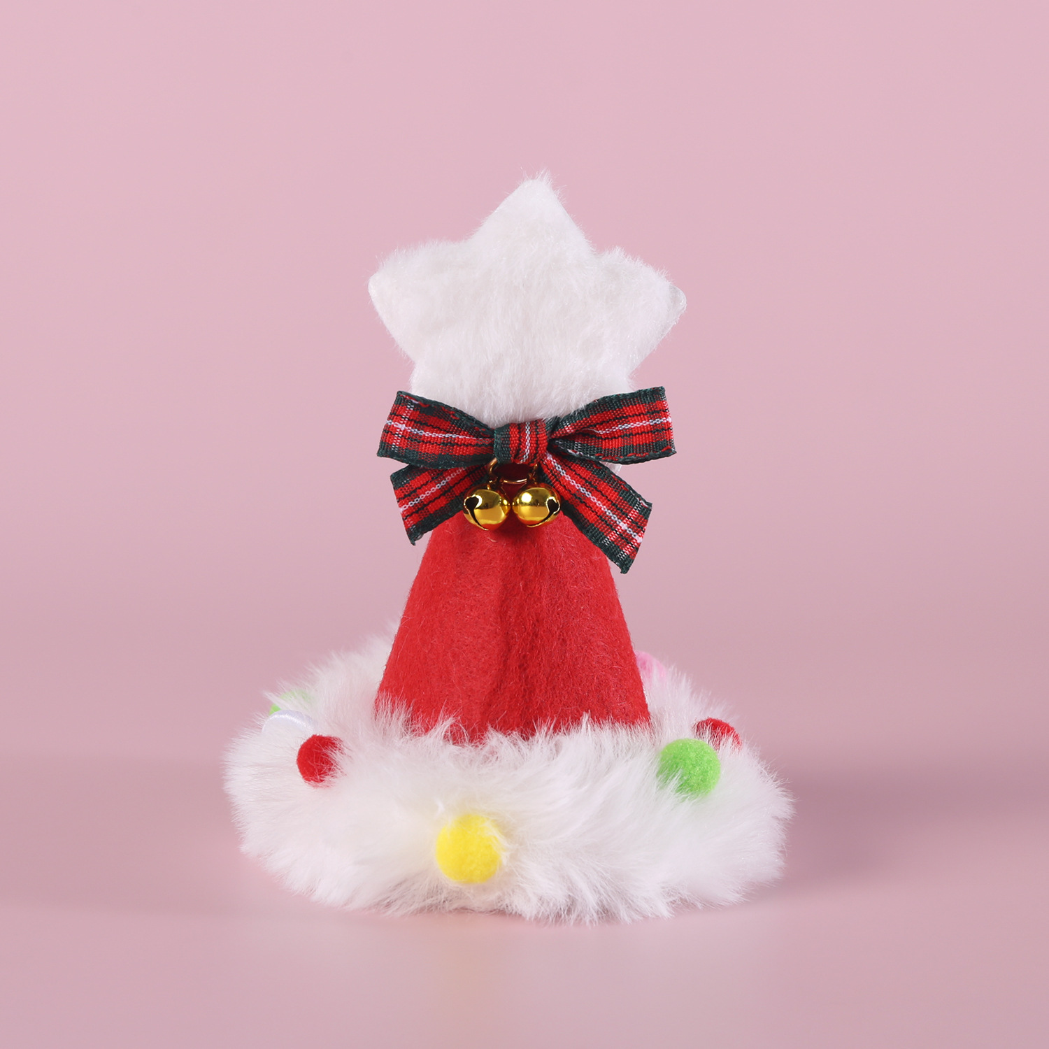 Bufandas de lana de mascotas campana del árbol de Santa Claus bola de colores calentamiento cuello pentagramas sombrero arco set