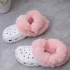 Розовый (длинный ворс, шнурки)