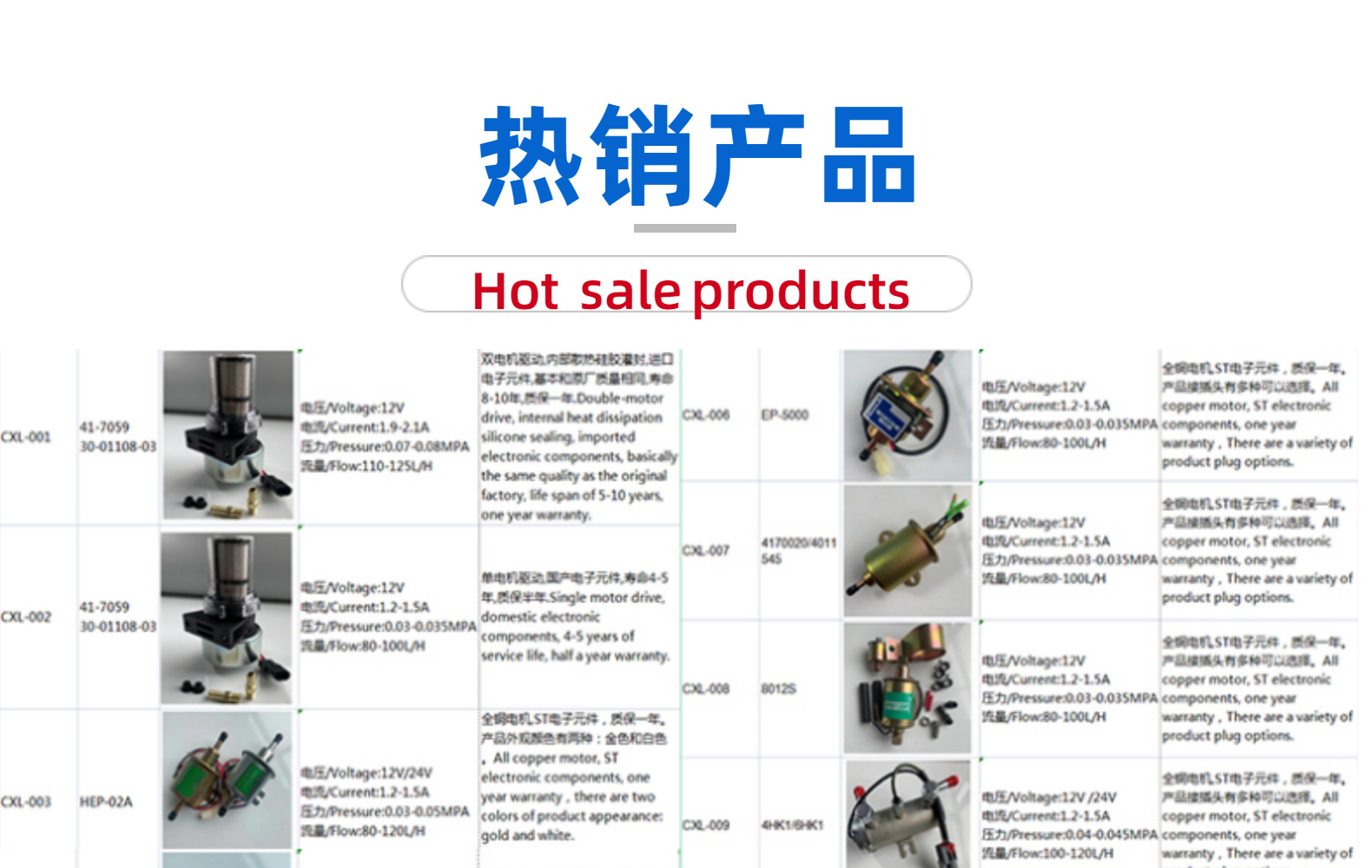 FACET 40104 40105 40106 lawn mowers and other agricultural machinery electronic oil pump