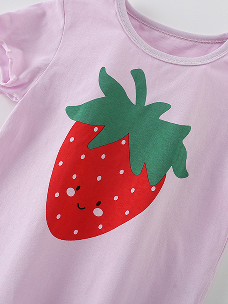 Malwee niñas dos piezas de verano nuevo estilo europeo y americano para niños de cuello redondo de manga corta ropa infantil casual conjunto casual