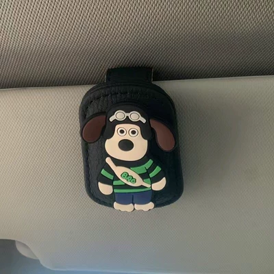Car Glasses Clip Car Car Glasses Clip/Bill Clip - black-backpack-dog