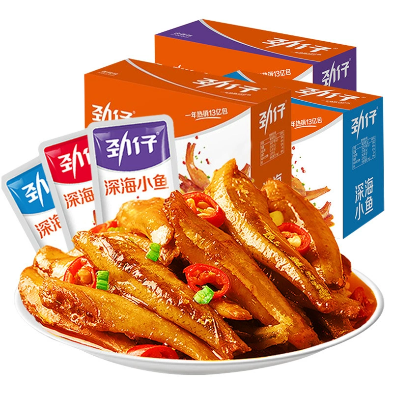 劲仔 [深海小鱼干糖醋味辣条鱼仔小鱼儿小辣鱼零食网红爆款便宜量大]