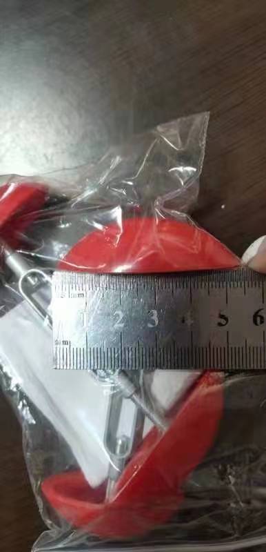 빨간색 핸드 가드가 없는 PE 백 포장