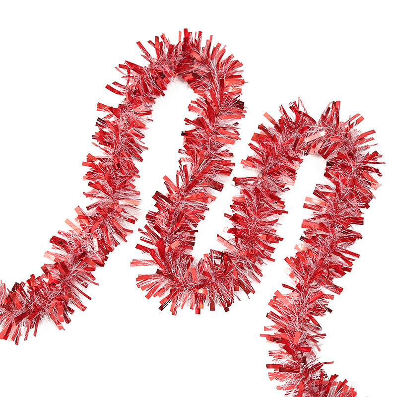 Navidad colorido raya lana raya Garland bar escuela kindergarten atmósfera diseño partido apoyos decoración del árbol de Navidad