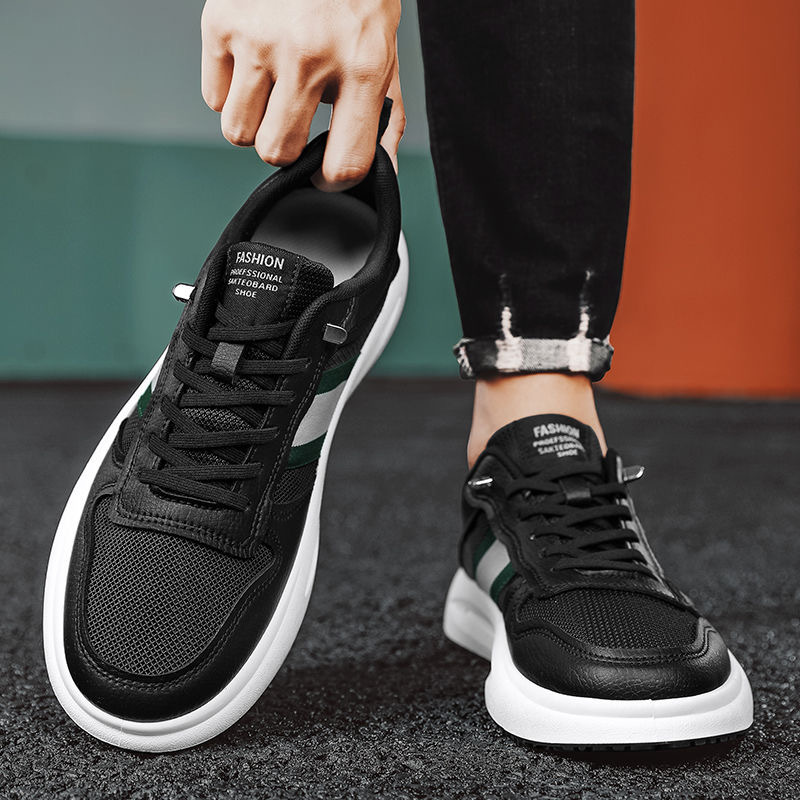 Primavera y verano nuevo estilo transpirable malla zapatos casuales zapatos de hombre estudiantes zapatos blancos zapatos de deporte zapatos deportivos zapatos de moda zapatos de papá hombres