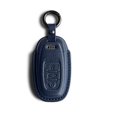 Q2L Car Key Bag – Car key bag - audi-model-b-knight-blue-set-round-buckle