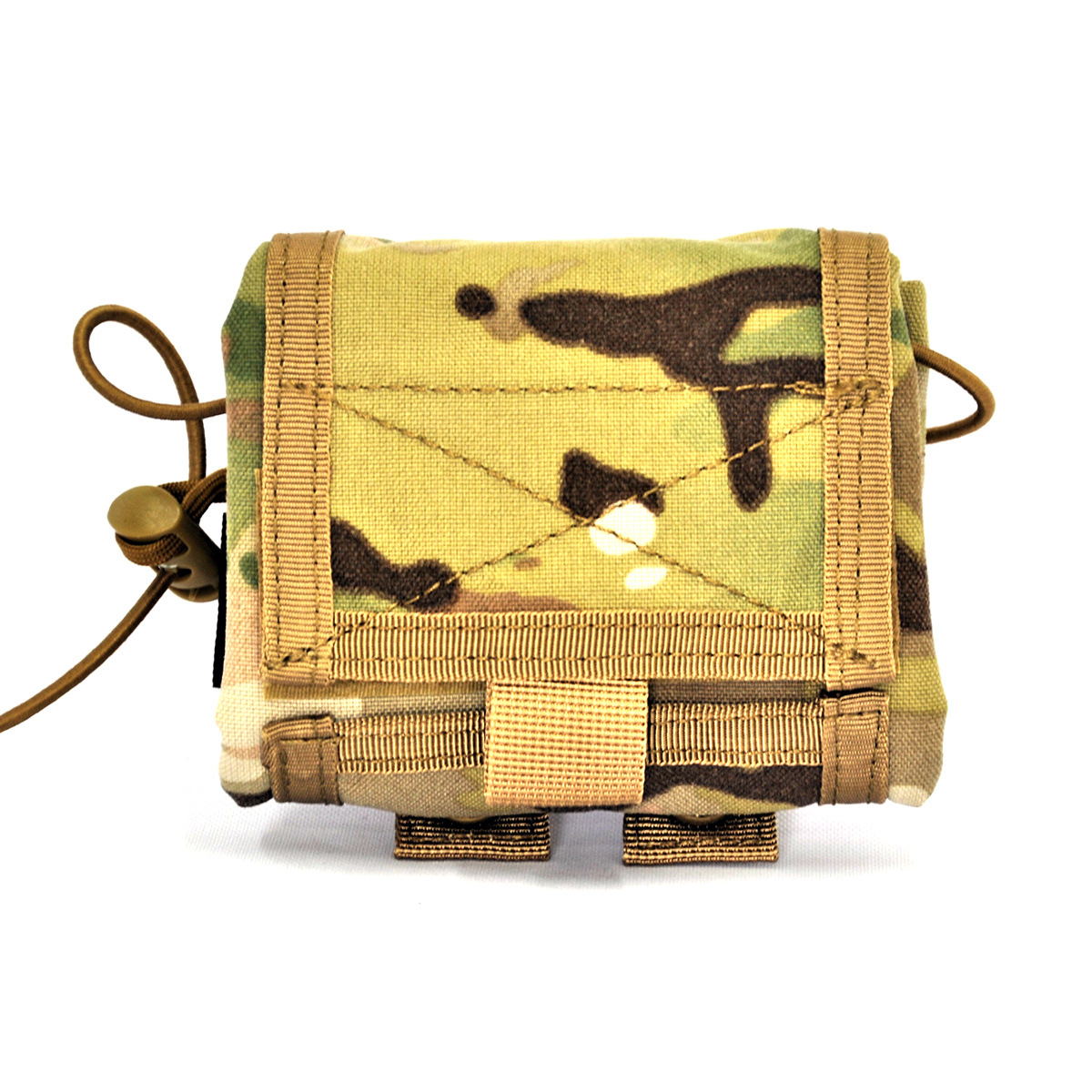 Nueva táctica Molle bolsa de reciclaje plegable Cordura bolsa accesorio multifuncional bolsa de almacenamiento al aire libre