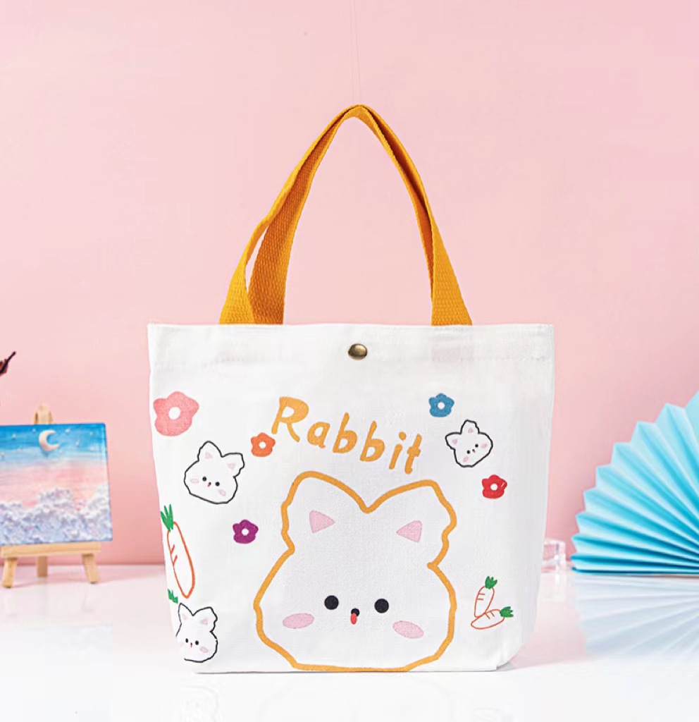 Bolsa de regalo de graduación de niños bolsas de lona portátiles de dibujos animados estudiantes bebés regalo de cumpleaños bolsa de lona spot