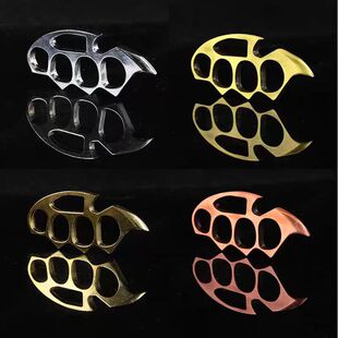 Tiger Legal Self-Defense Weapon Outdoor Boxing Buckle Hand Support Four-Finger Knuckles Self-Defense Tiger Finger Window Breaking Supplies and Equipment