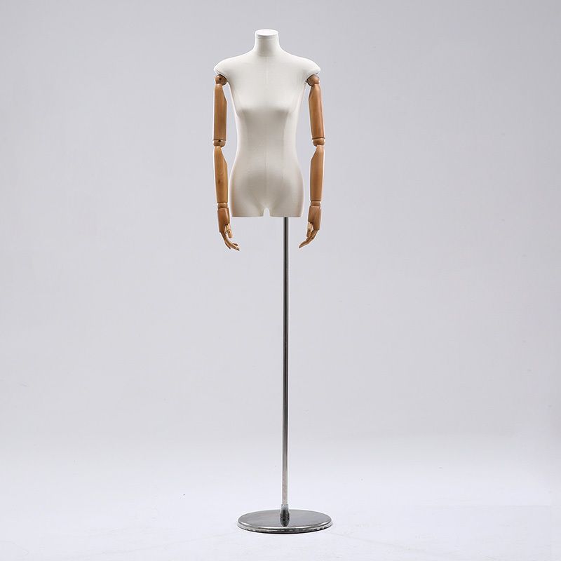 Tienda de ropa de estilo coreano cuerpo plano de alto nivel de mujer mitad de ventana de ropa de mujer muñeca plataforma de exhibición de cuerpo grueso nuevo pecho pequeño