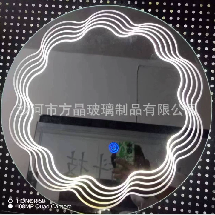 Зеркало для мебели с трафаретным принтом Зеркало для домашнего декора Зеркало для макияжа