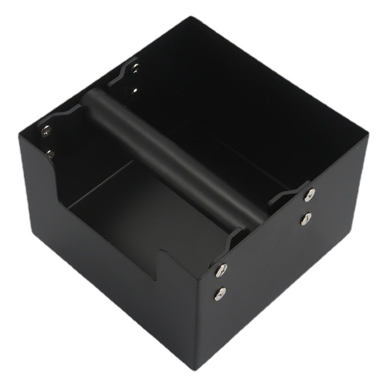 Venta al por mayor caja de escoria de acero inoxidable Cubo de escoria negro tipo cajón caja de escoria pequeño mini café a través de escoria Aparato de café