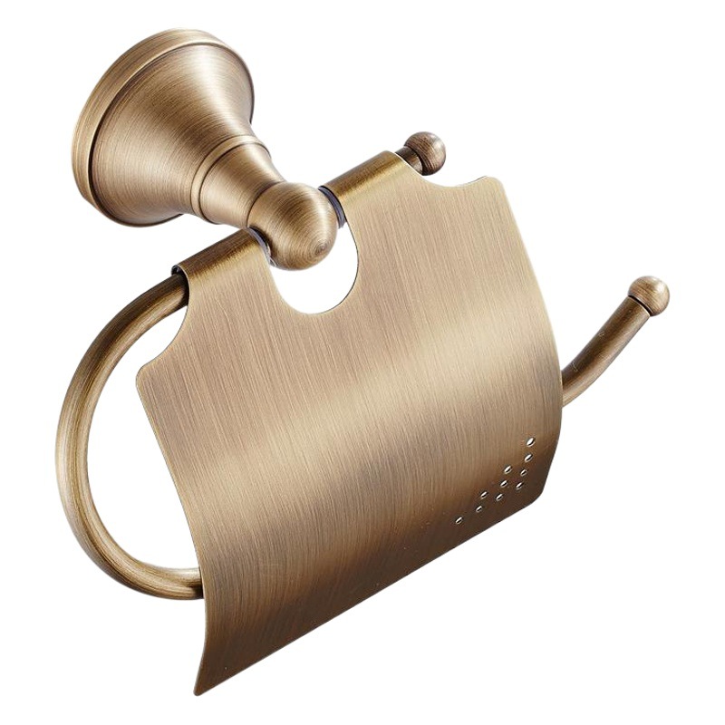 Cuarto de baño Baño colgante hardware bronce inodoro latón estilo europeo antiguo rollo de papel titular de papel higiénico
