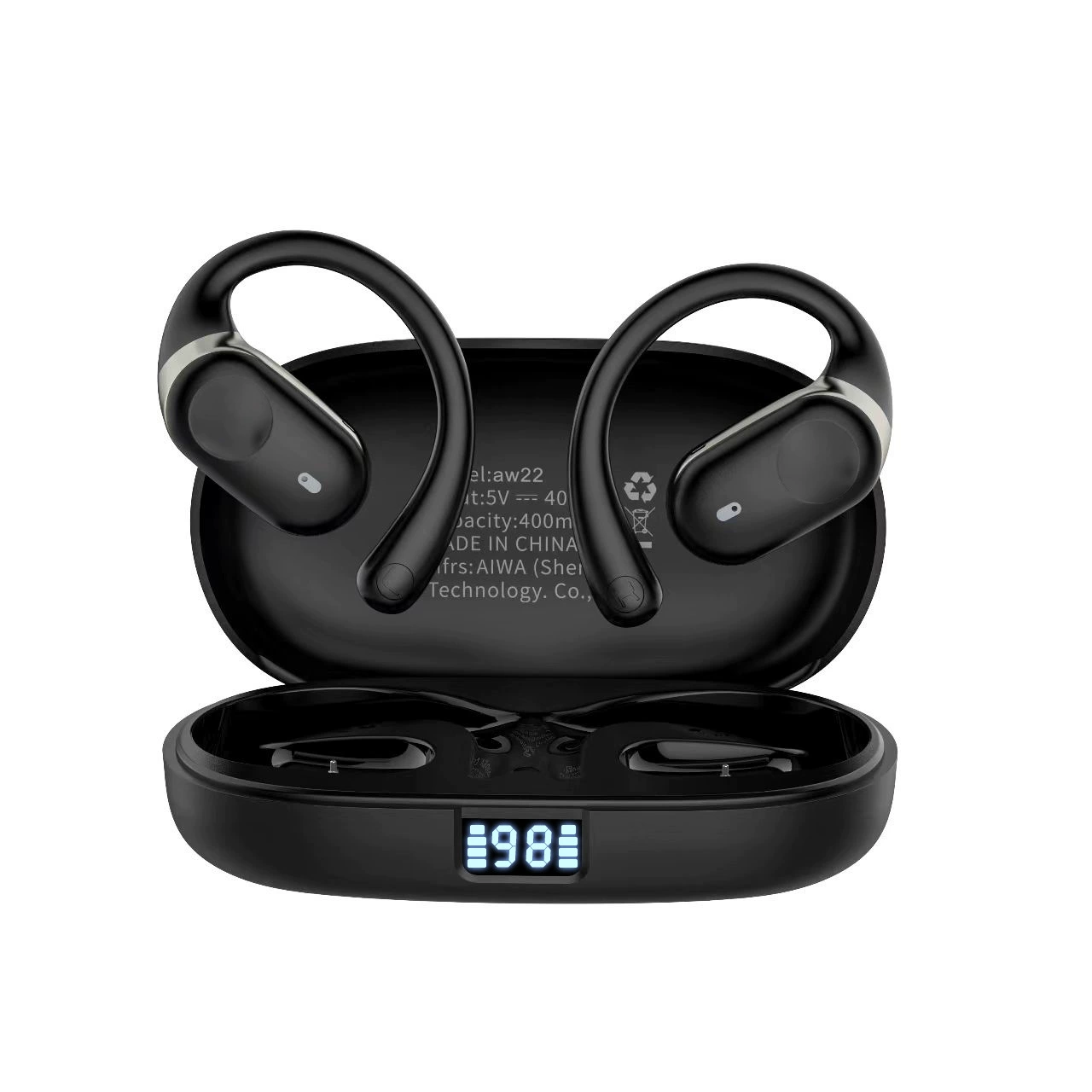 Bluetooth гарнитура (OWS) X16, открытые заушные беспроводные спортивные наушники, длительное время работы батареи