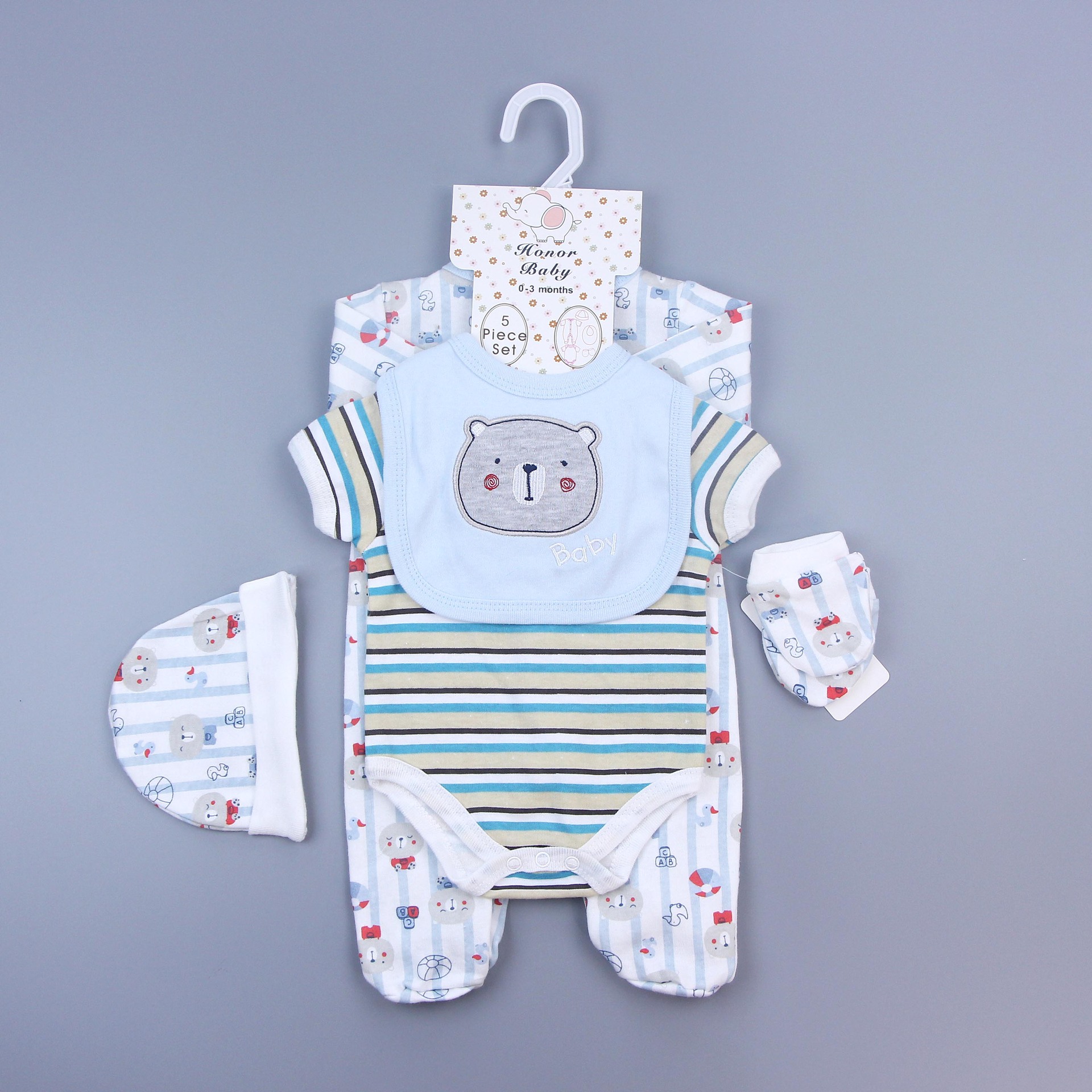 Conjunto de ropa para recién nacido, pelele de algodón puro, mono para bebé, ropa de bebé, ropa infantil transfronteriza europea y americana